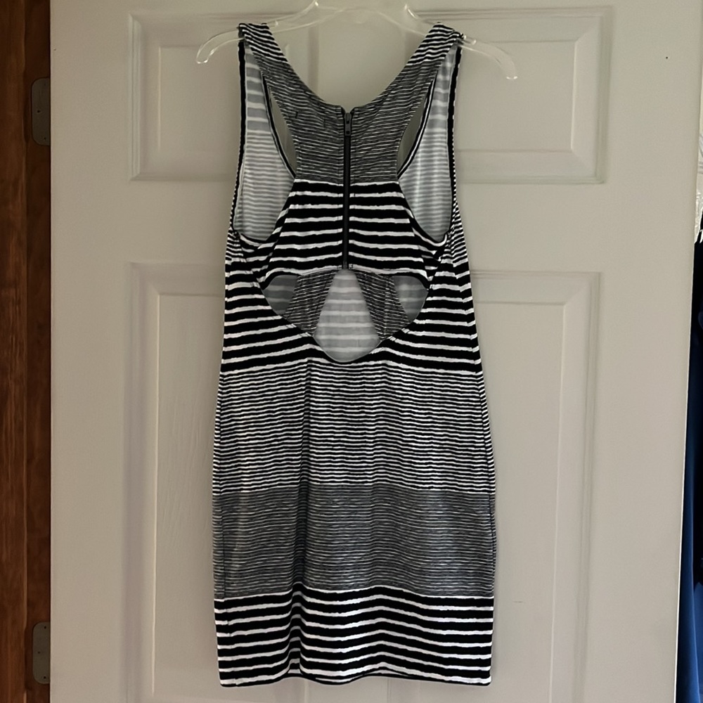 American Eagle, B&W Striped Knit Bodycon Dress, Brand New